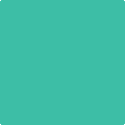 2039-40: Teal Blast a paint color by Benjamin Moore avaiable at Clement's Paint in Austin, TX.