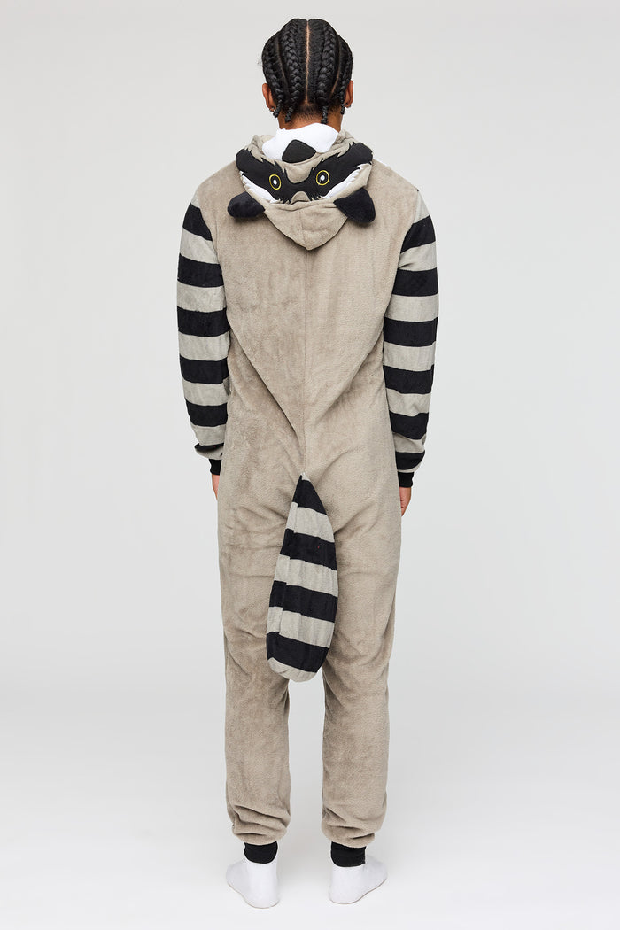 3D Raccoon Plush Onesie