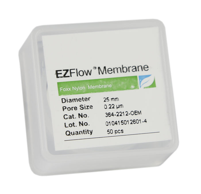 50-pack EZFlow® 25mm 0.2µm Nylon Membrane Disc Filter - Laboratory-grade filter for research & bioprocessing applications. | img_1 | Foxx Life Sciences Global | shopfls.com