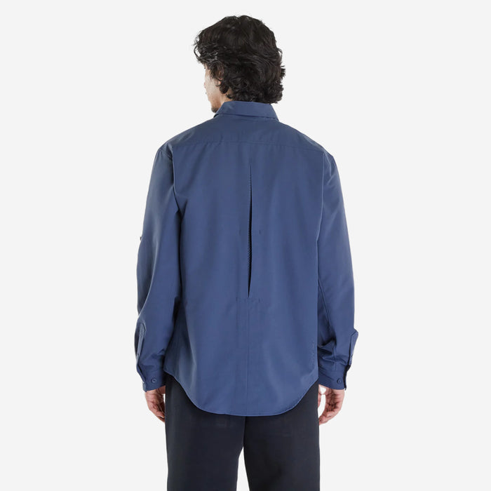 NIKE ACG DRI-FIT UV DEVASTATION TRAIL SHIRT BLUE