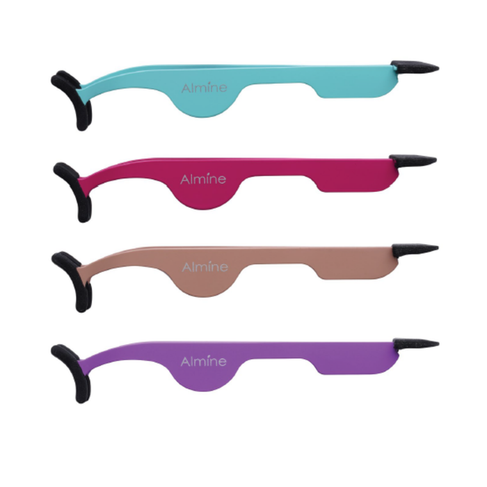 Almine Easy Grip Rubber Tip Lash Applicator Tweezer 24ct Display Set