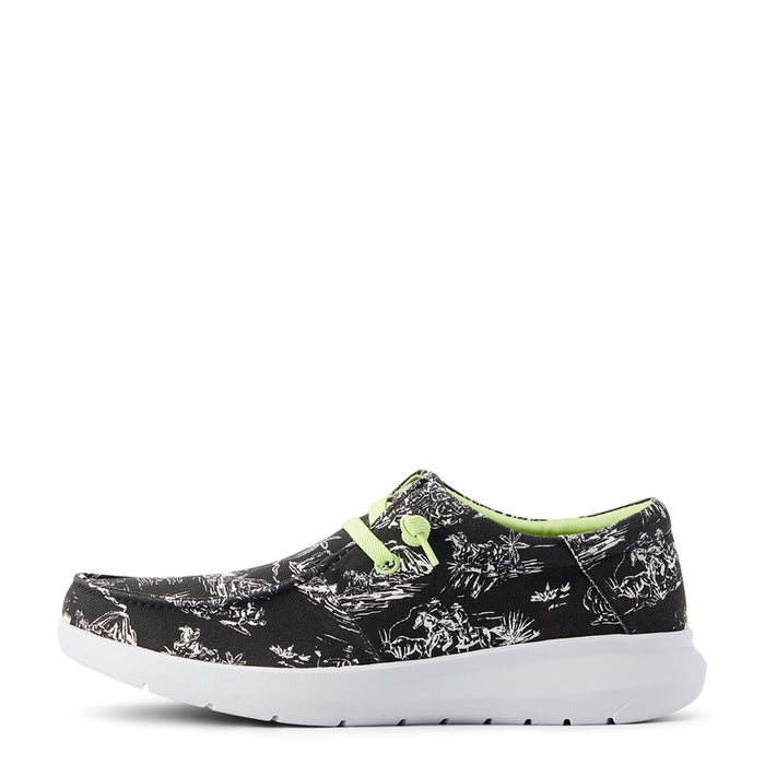 Ariat Men's Hilo Western Aloha - Black Aloha Toile