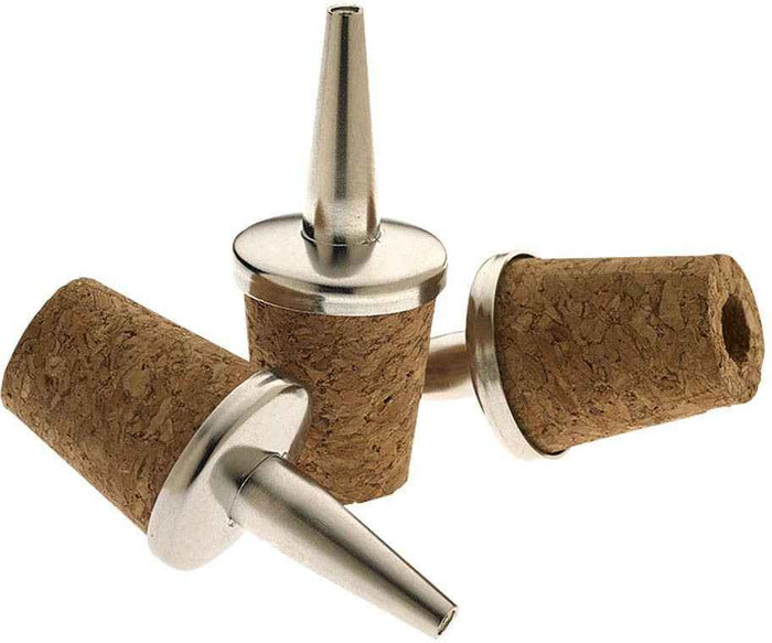 Barfly - Stainless Steel Dasher Tops, Pack of 3 - M37049