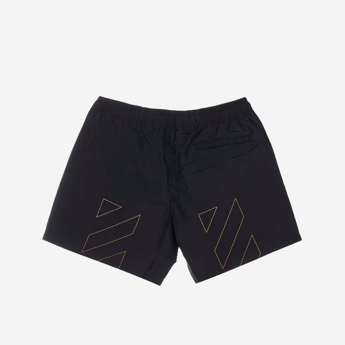 OFF-WHITE BLACK ORANGE SWIM SHORTS