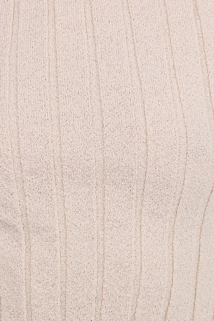 Petal and Pup USA TOPS Brodie Wide Rib Knit Top - Beige