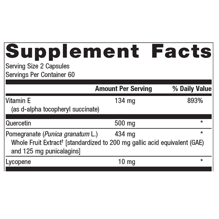 CardioLux HDL by Metagenics Ingredients Label