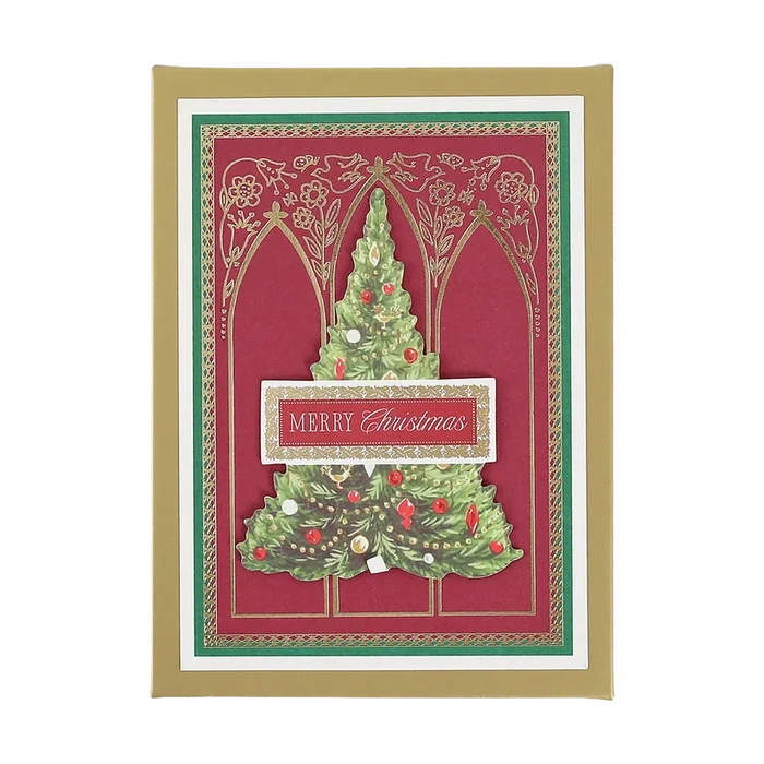 Cathedral Christmas Tree Boxed Cards - 10 ct