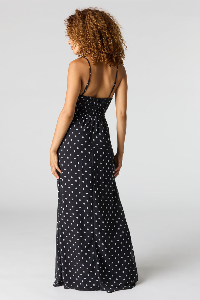 Chiffon V-Neck Maxi Dress