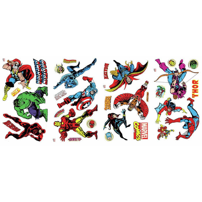 Classic Superheroes Avengers Peel And Stick Wall Decals