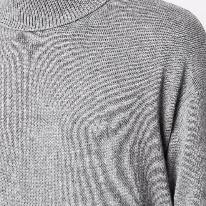 OFF-WHITE CLASSIC TURTLE NECK GREY SWEATER