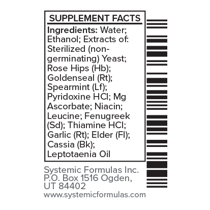 CXGOLD Immune Plus by Systemic Formulas โ Supplement Facts