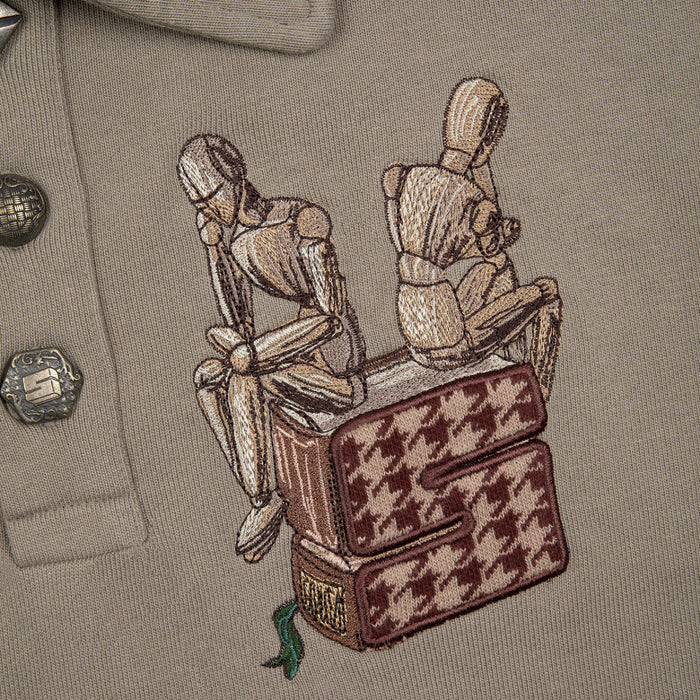 DERSCHUTZE "gallery" Polo Sweatshirt