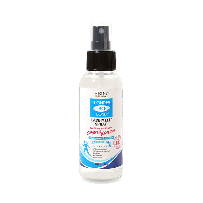 EBIN Wonder Lace Bond Lace Melt Spray bottle for hair care sports edition water resistant maximum hold