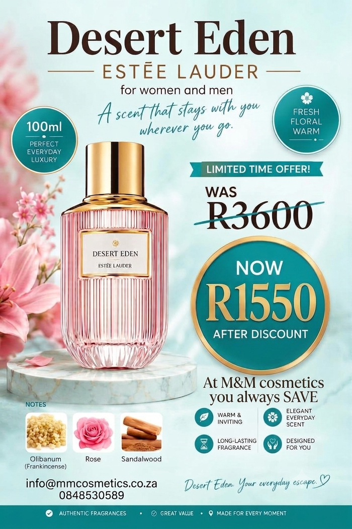 Estée Lauder Desert Eden Eau de Parfum – 100ml
LIMITED (Special Offer)
