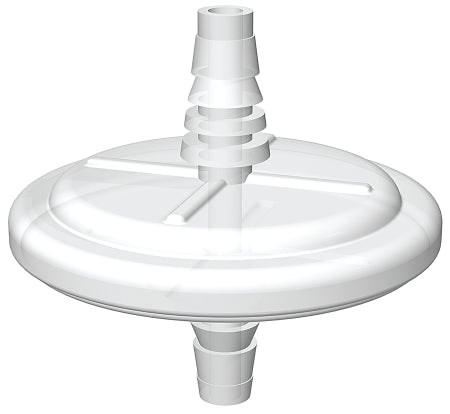 EZFlow® 1.0µm PTFE Vent Filter, 50mm PP Housing, 1/4-1/2" Barb, Non-Sterile - Lab-Grade Air Filtration (5/PK) | img_1 | Foxx Life Sciences Global | shopfls.com