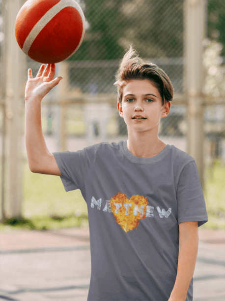 Fire & Ice Name Youth Softstyle T-Shirt - A Fiery and Cool Combo π₯βοΈ - Personalizable - Whippie's