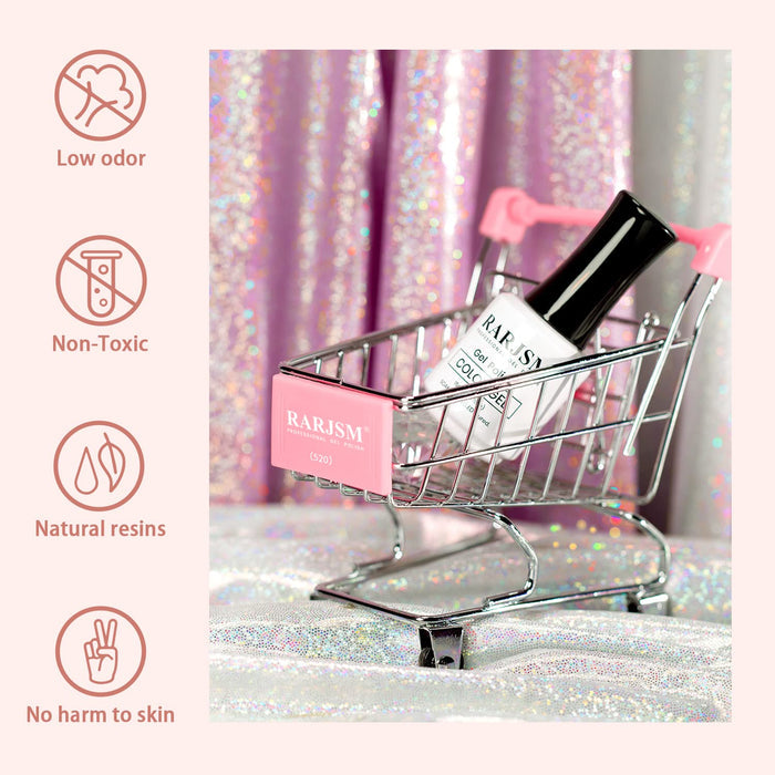 RARJSM gel polish safety features - low odor non-toxic natural resins no harm to skin TPO HEMA free