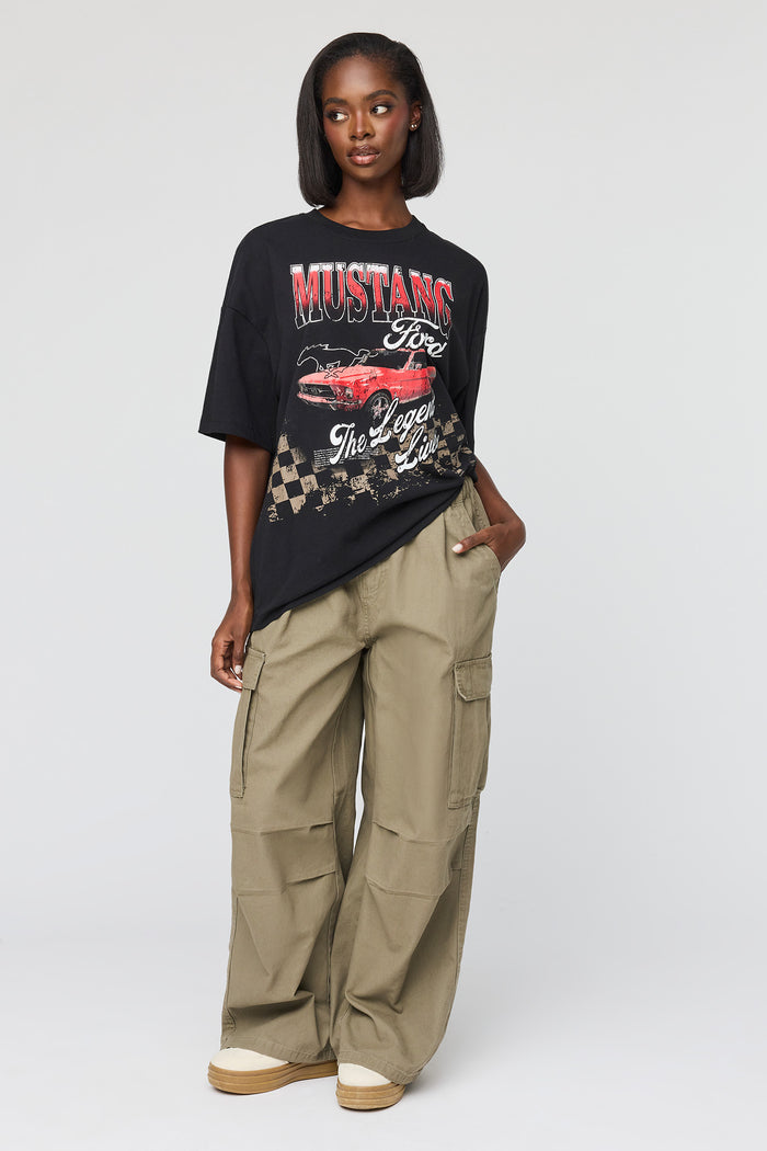 Ford Mustang Graphic Oversized T-Shirt