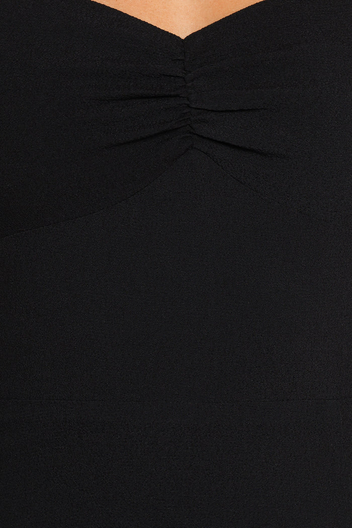 Petal and Pup USA DRESSES Franklin Long Sleeve Midi Dress - Black