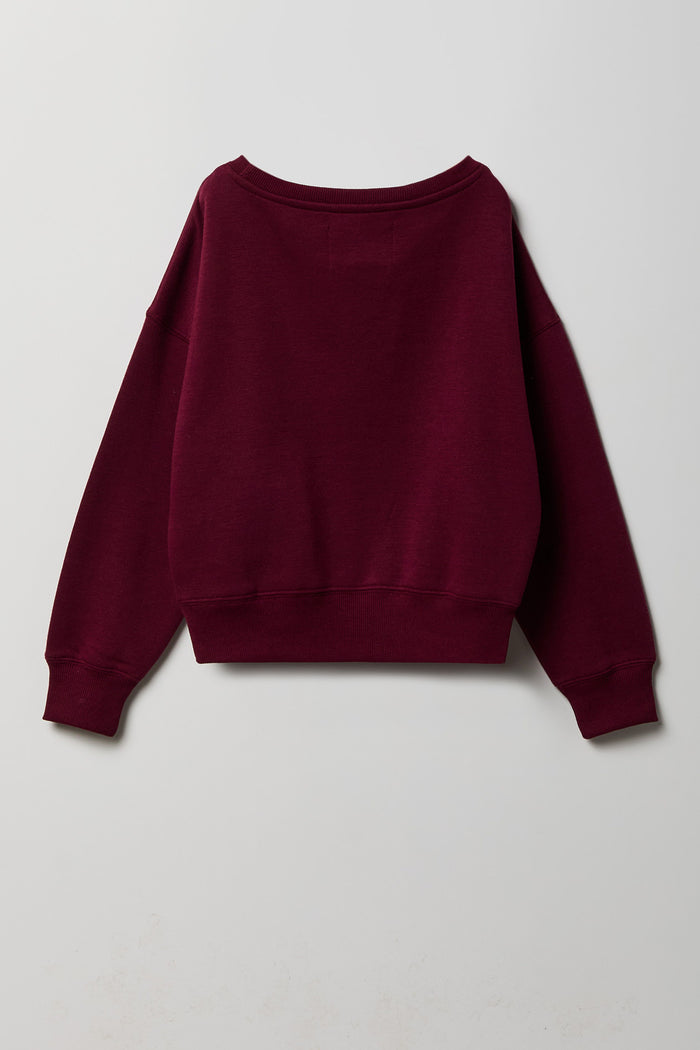 Girls Graphic Fleece Sweatshirt