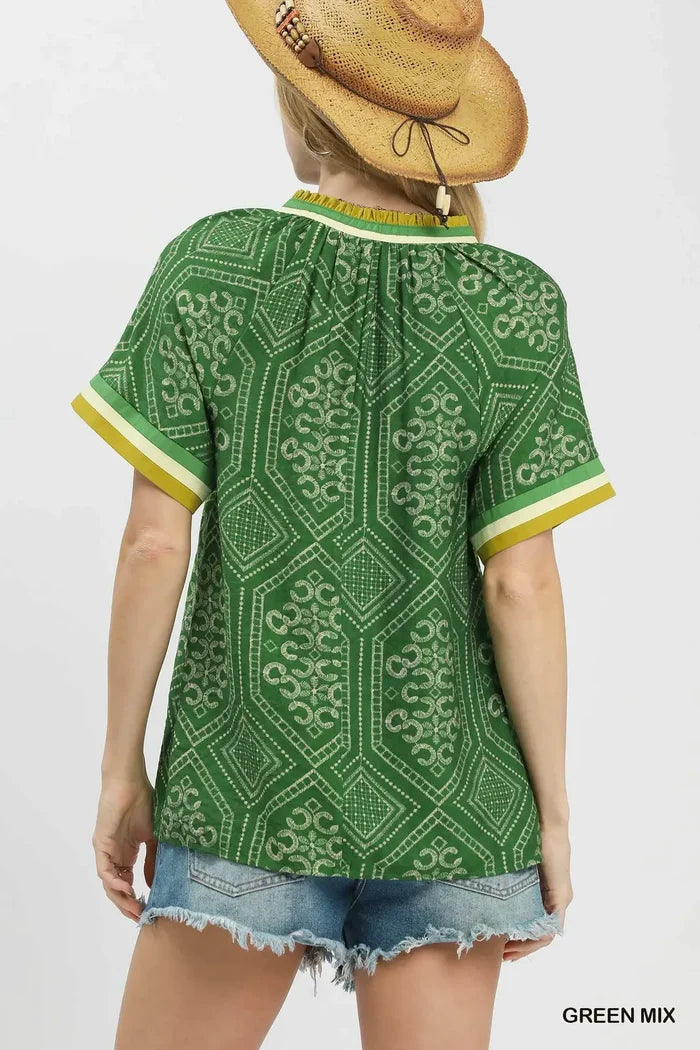 Green Geometric Top