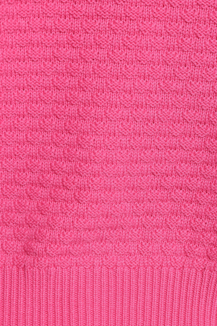 Petal and Pup USA KNITWEAR Greer Quarter Sleeve Cardigan - Hot Pink