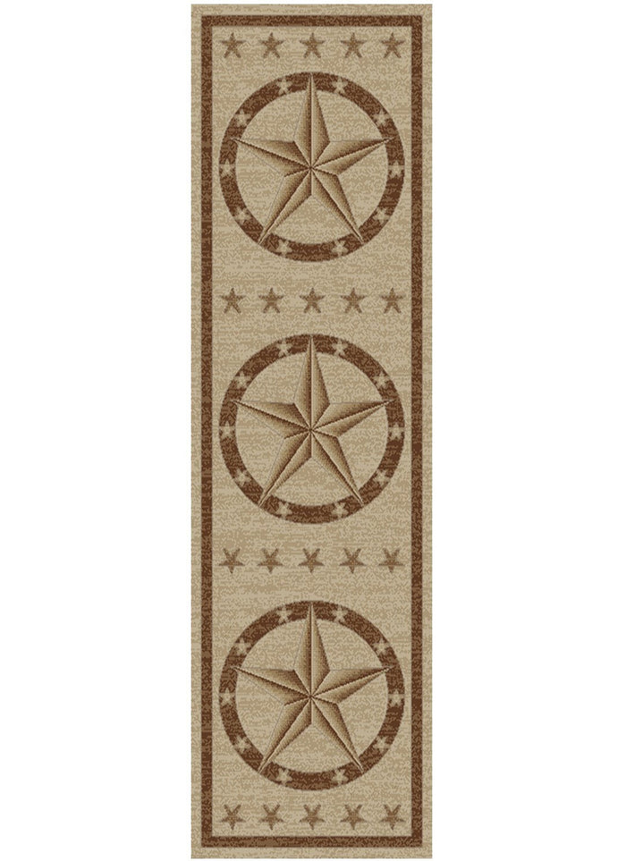 Hearthside Western Star Beige Area Rug