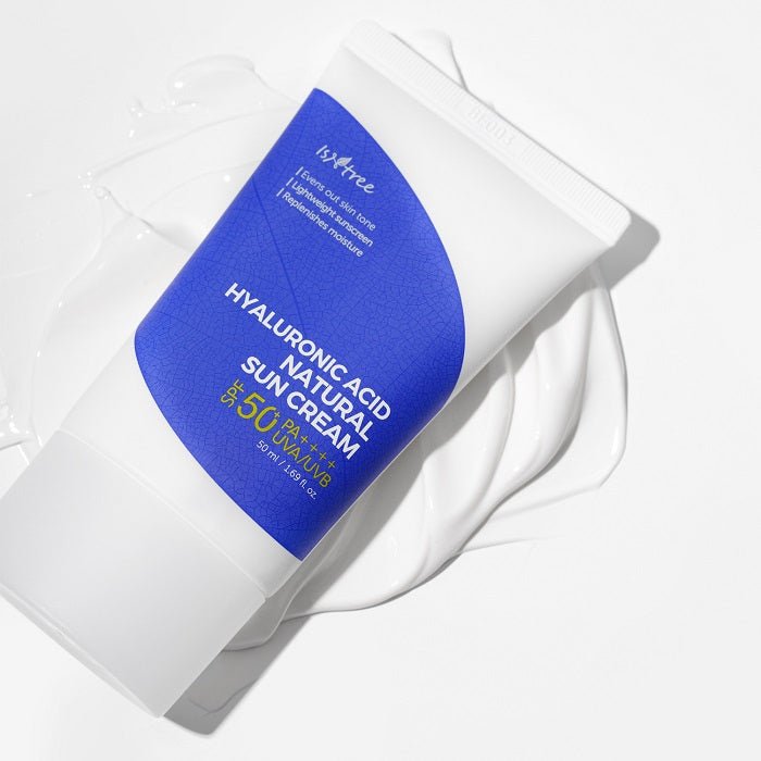 HYALURONIC ACID NATURAL SUN CREAM - Crema Minerala Pentru Protectie Solara 50+ Cu Acid Hialuronic - skinseen.ro