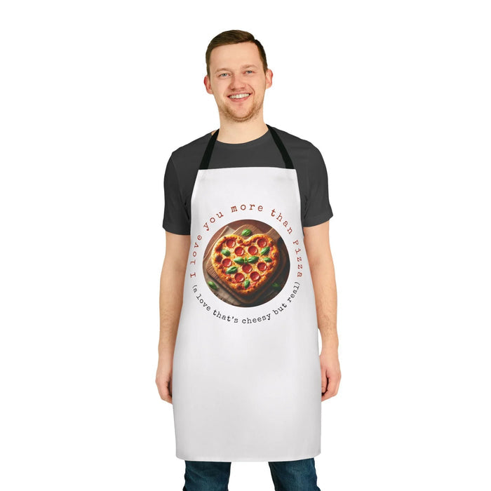 π I β€οΈ You More Than Pizza! π Unisex Apron β¨ Cook up some love in the kitchen! - Whippie's