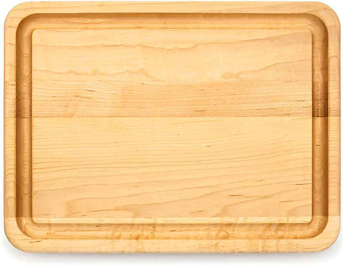 J.K. Adams - 12" x 9" x 1" Small Maple BBQ Serving Board - BBQ-1209-M - DISCONTINUED