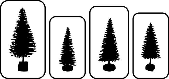 JRV 4 Set Bottle Brush Trees