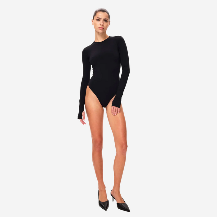 KHY LONG SLEEVE BODYSUIT BLACK