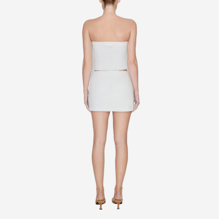 KHY POPLIN TUBE TOP LIGHT GREY