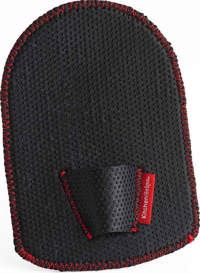 Kitchen Grips - 8.75x6" Black Pot Grabber With Finger Loop - 110307-11 - DISCONTINUED