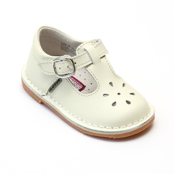 L'Amour Ecru T Strap