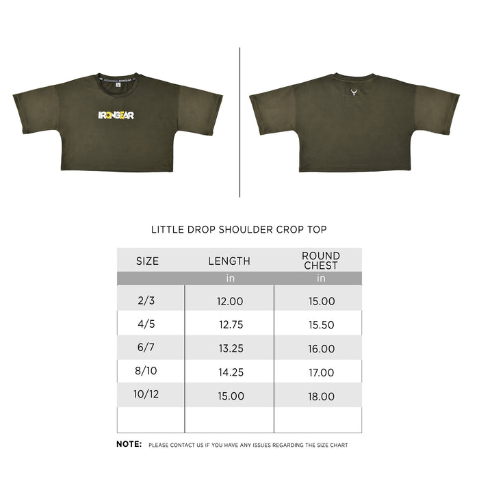 Little Drop Shoulder Crop Top - IRONGEAR Fitness