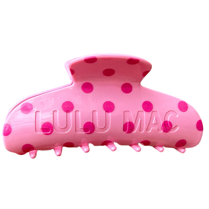 LM-HAIR CLIP Pink/Hot Pink Dot
