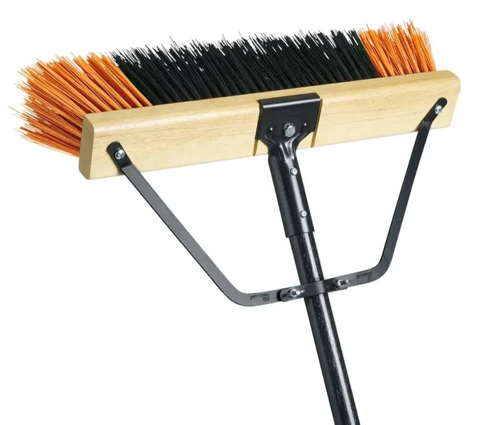 M2 Professional - 48” Ryno Extra Stiff Orange/Black Push Broom - PB-720-OR48