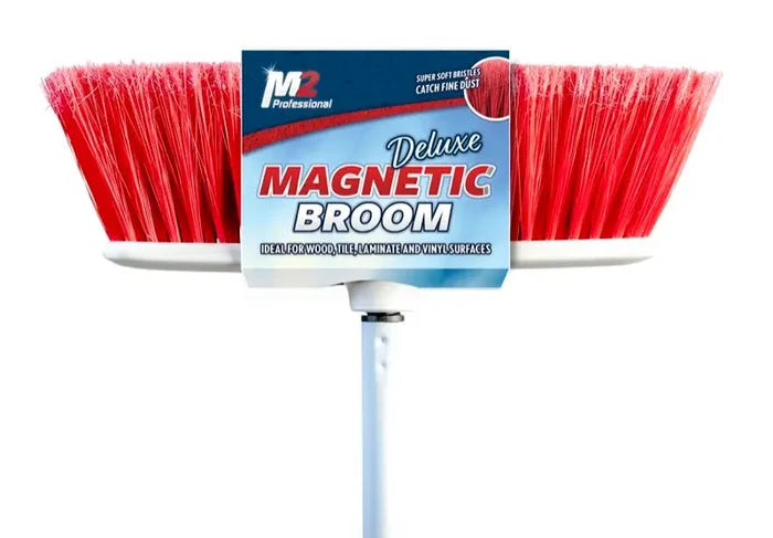 M2 Professional - Pluto Large Indoor Flat Magnetic Head Only Red Broom - BM-4300-HO-RD