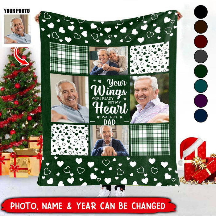Memorial Personalized Custom Blanket - Sympathy Gift For Family Members