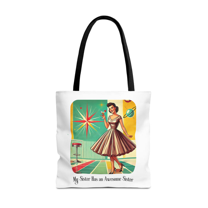 Mid-Century Awesome Sister Tote Bag | Sister Gift