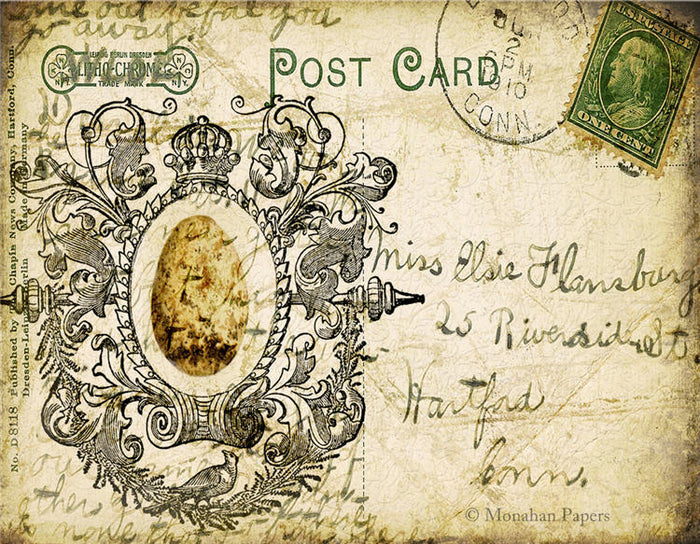 Miss Elsie Egg Post Card (012) X24