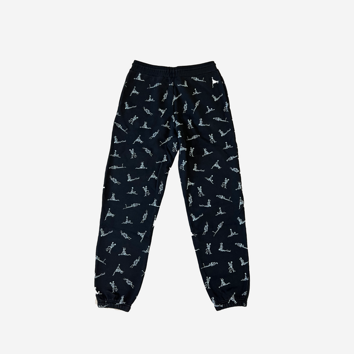 M+RC NOIR INFERNO BLACK SWEATPANTS
