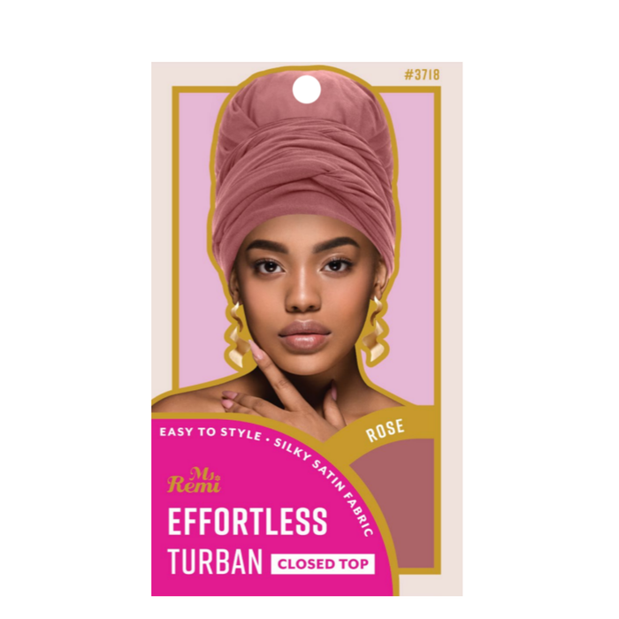 Ms. Remi Effortless Turban Scarf Close Top, 1 Count, Pink & Rose