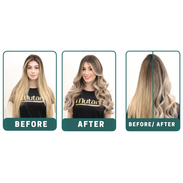 Mutari Violet/ Purple Conditioner - 1kg / 35.3oz - Vegan line for blonde and gray hair. Neutralizes unwanted reflections such as yellow / gold, orange / copper, and other hot undertones.