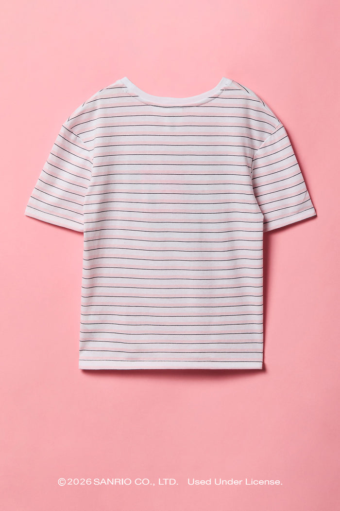 My Melody™ Girls Graphic Striped T-Shirt
