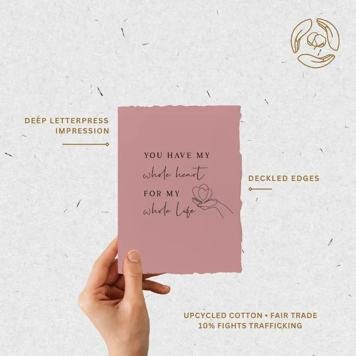 My whole heart-Greeting Card