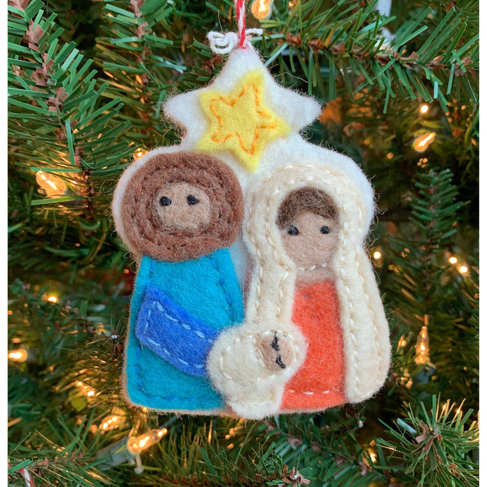 Nativity Felt Wool Ornament