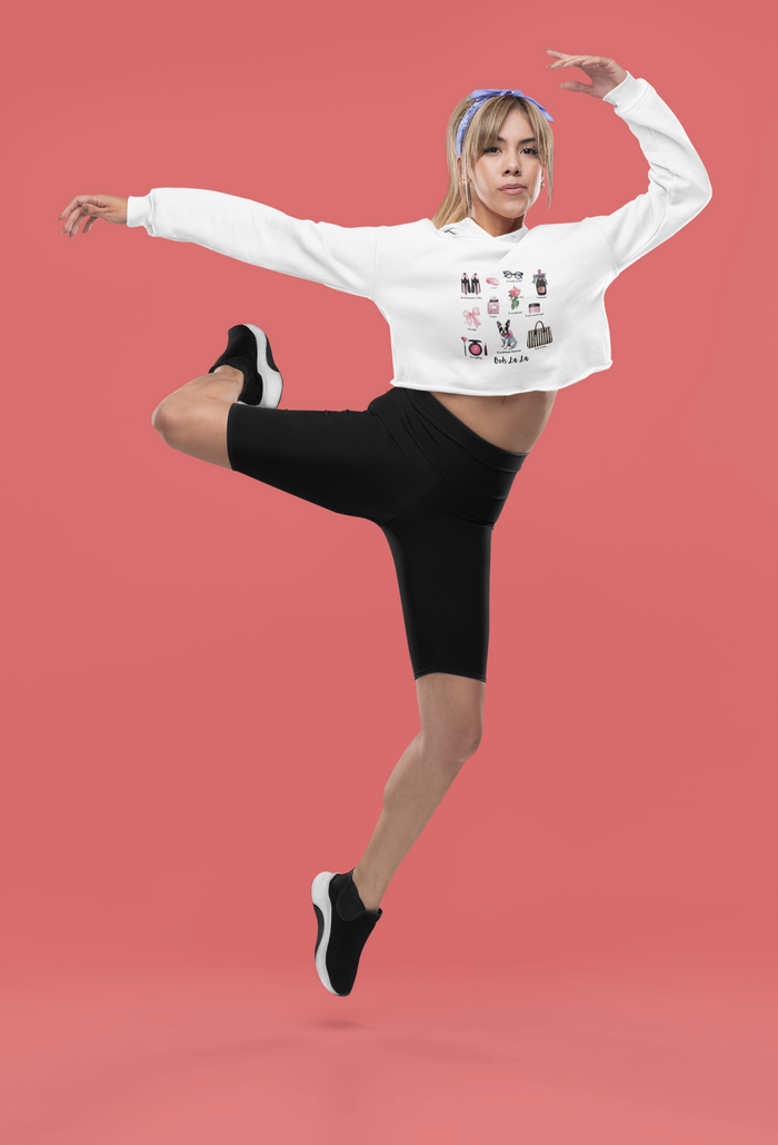 Ooh La La! French Chic Crop Hoodie