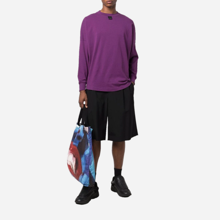 PALM ANGELS BLURRED LOGO OVERSIZED LONG SLEEVE